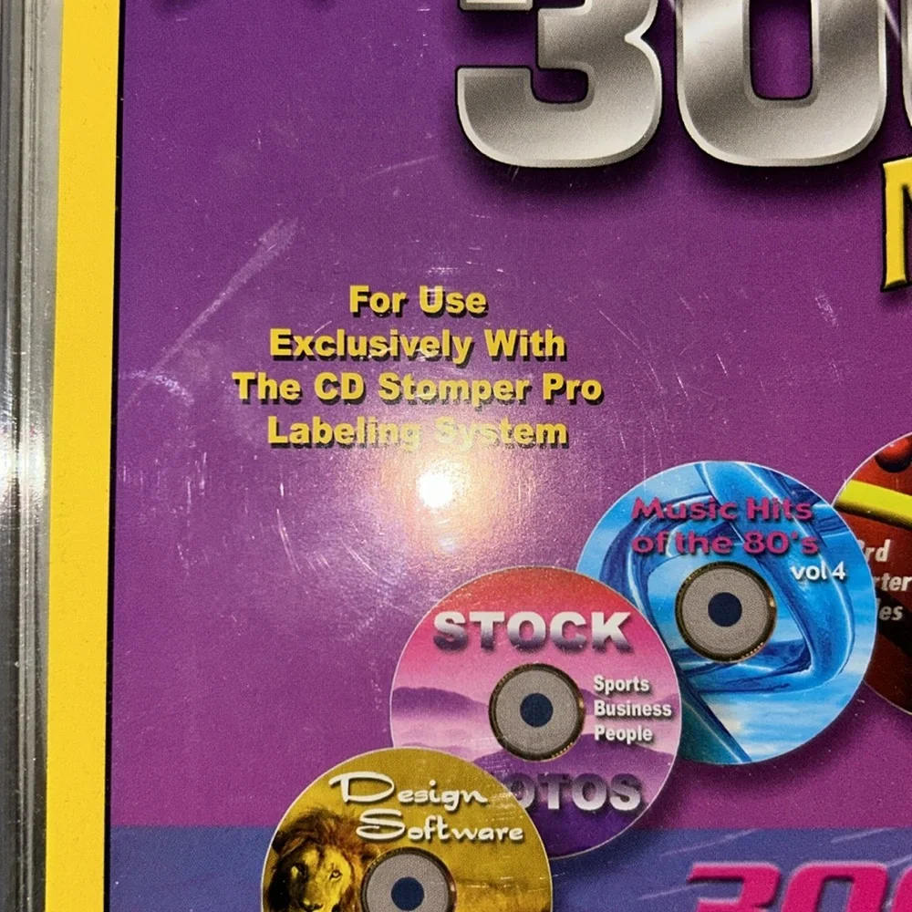 CD Stomper Pro CD Label refills. New in package. 300 count.